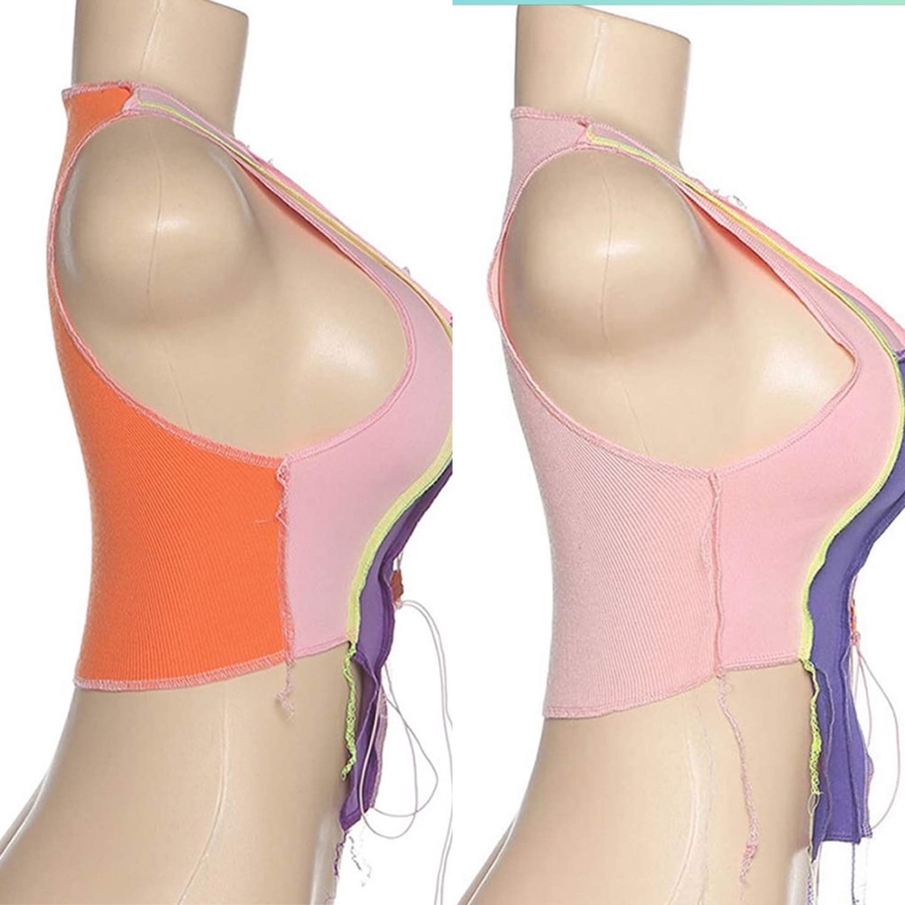 Ripped Colorblock Crop Top 👁‍🗨 - Picture 6 of 6